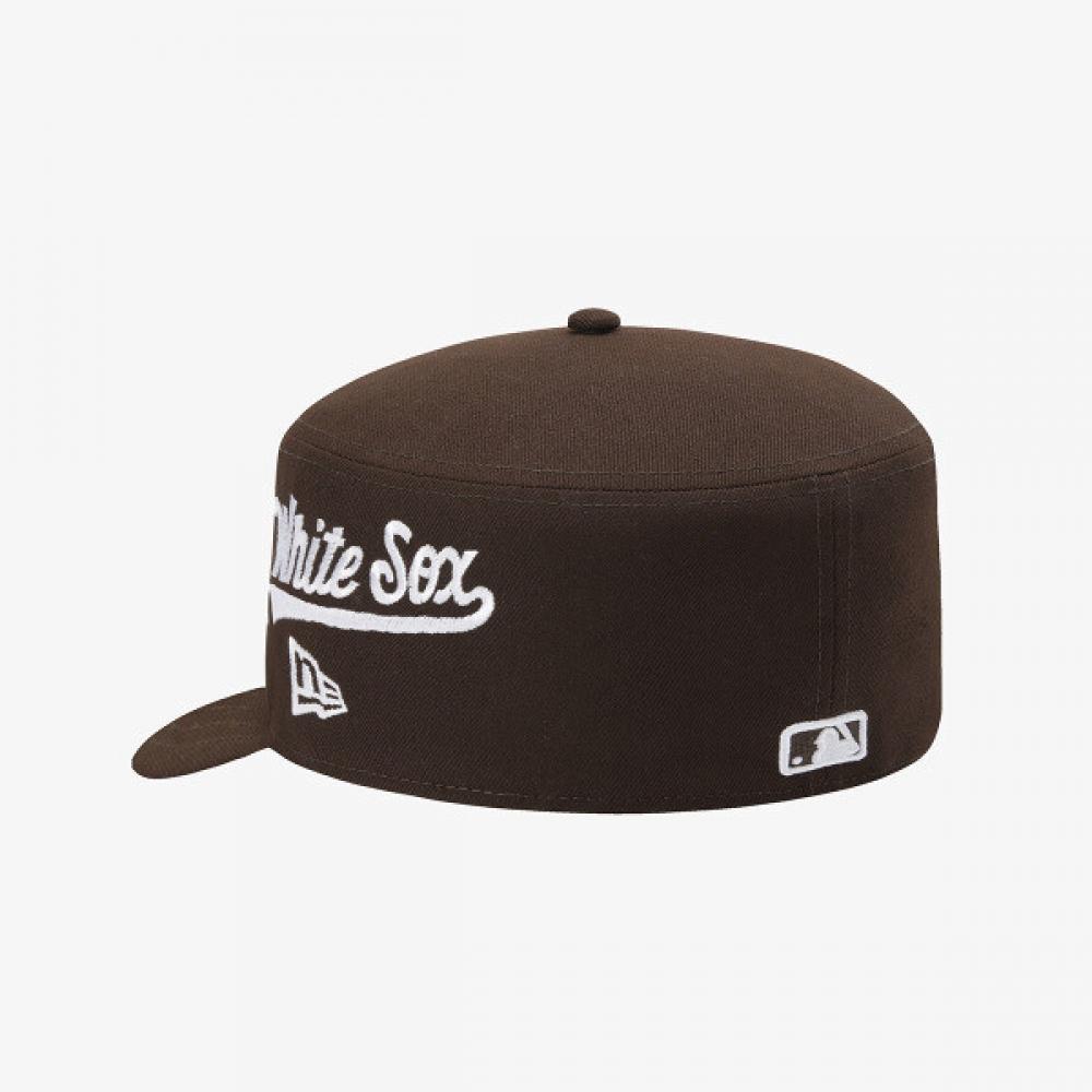 New Era Chicago White Sox Fillbox Pitted Cap Burnt Wood