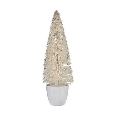 Medium Christmas Tree - 10 X 33 X 10 Cm - White - Plastic - Indoor Decoration
