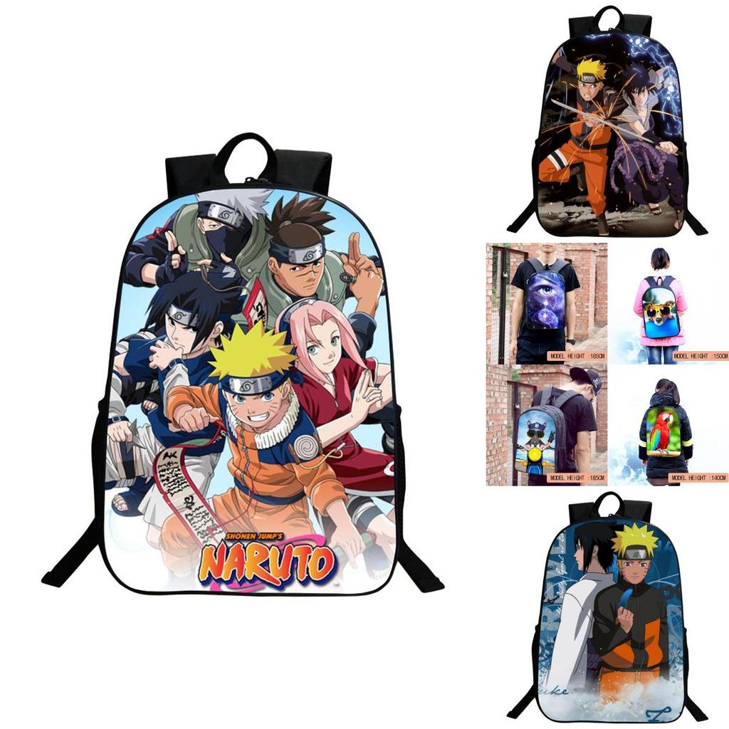 Stylish Anime Naruto Book Bag With Durable Design And Adjustable Shoulder Straps