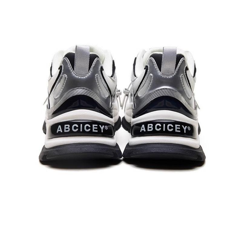 Silver Platform Dad Shoes Women's Versatile Height Increase 7 Straps Casual Shoes Tide