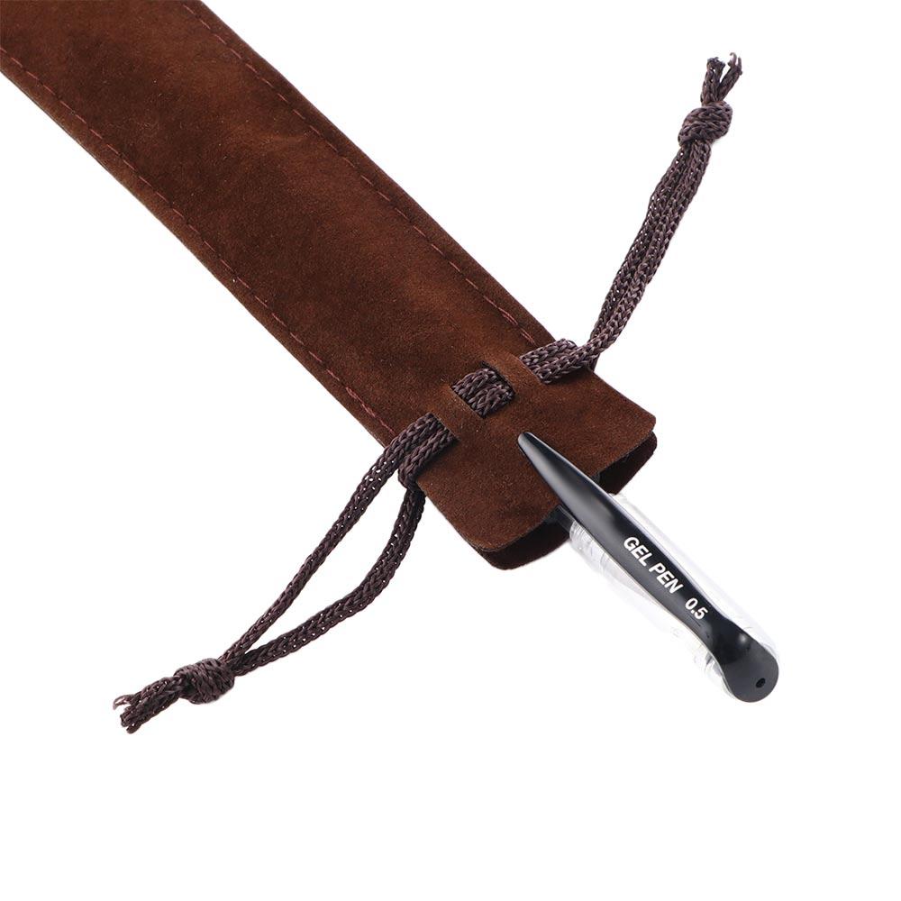 Rope Drawstring Pen Pouch Fountain Pen Pencil Bag Pen Bag Case Single Pencil Bag Velvet Pen Pouch