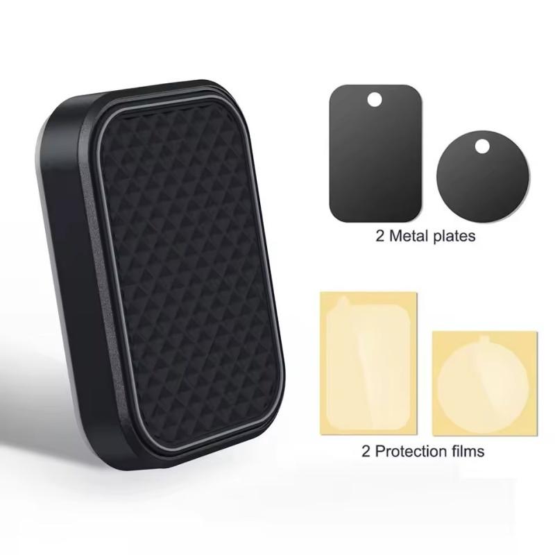 

Магнитный держатель для телефона в автомобиль Прямоугольный плоский Универсальный держатель для телефона в автомобиль для приборной панели, холодильника, стола Держатель для смартфона Сильные магниты серый