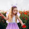 CALLARON Fairy Cosplay Set Angel Wings Cosplay Kids Lovely Angel Angel Wings Angel Ring Heart Stick Costume Accessories Unisex Purple 42x33cm Purple