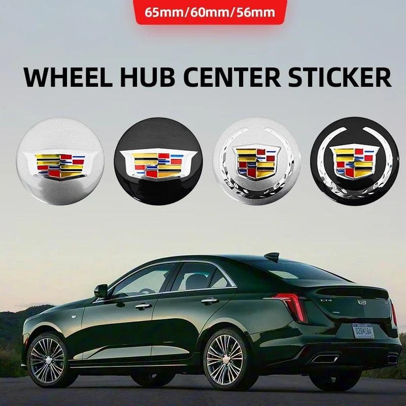 4 piezas 56mm 60mm 65mm Emblema Central de Rueda de Coche Tapas de Cubo Pegatinas Para Logo Cadillac Escalade CTS ATS SRX XTS XT5 STS CT5 CT6 BLS XLR