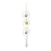 Faux Crystal Suncatcher, Colorful Prisms Window Hanging Sun Catcher, Moon Sun Rainbow Maker Chain Pendant for Garden Home Decor