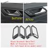 Window Lift Switch Panel Central Control Air Condition Cover Trim For Volkswagen T-Roc T Roc 2018 - 2025 Black Brushed Interior