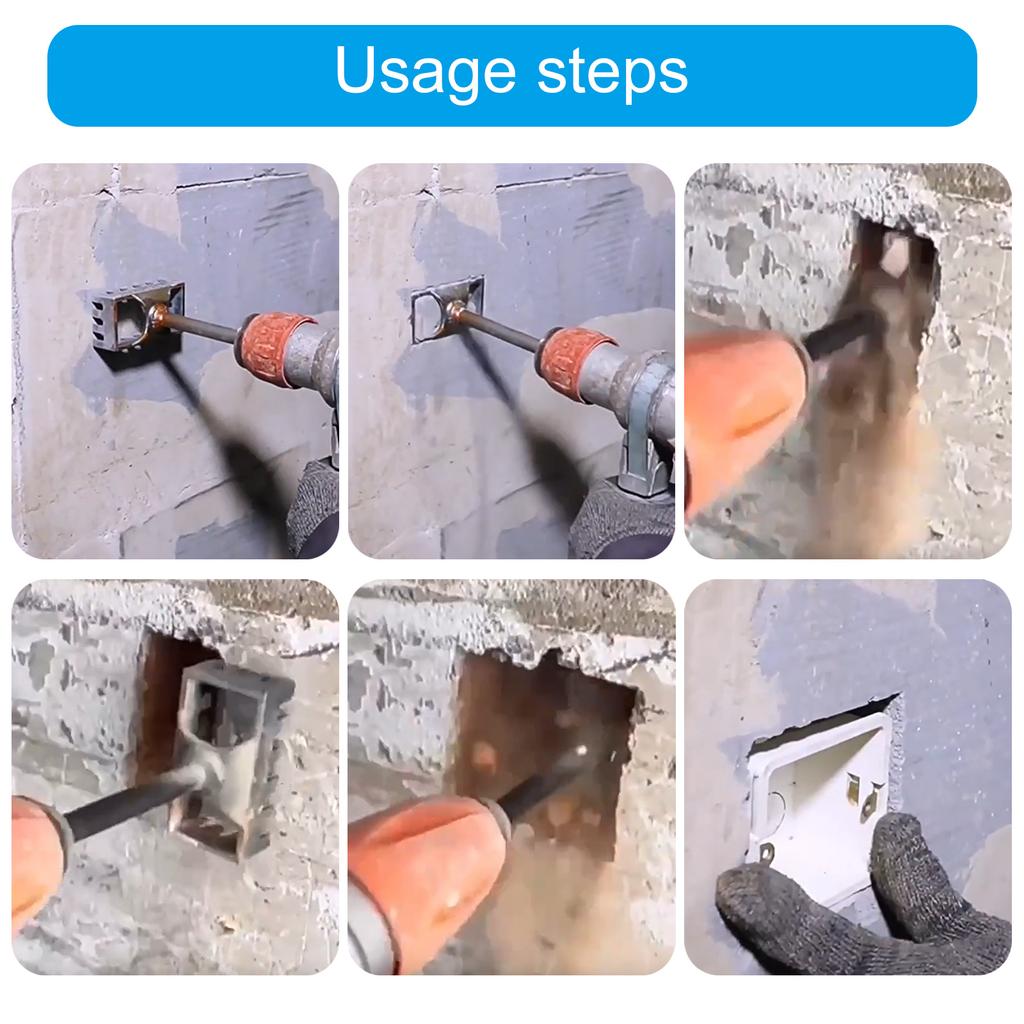 Kohlenstoffstahl Vierkantaufnahme Elektrohammer Nutmeißel Mauernutfräse für 86er Typ Unterputzdose Installation