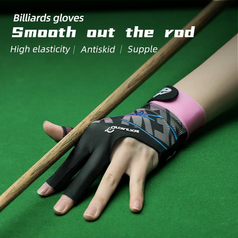 Best Ultra Silky Thin Three Finger Pool Cue Snooker Gloves Custom Billiard Accessories Gloves for Left Hand/right Hand Bridge