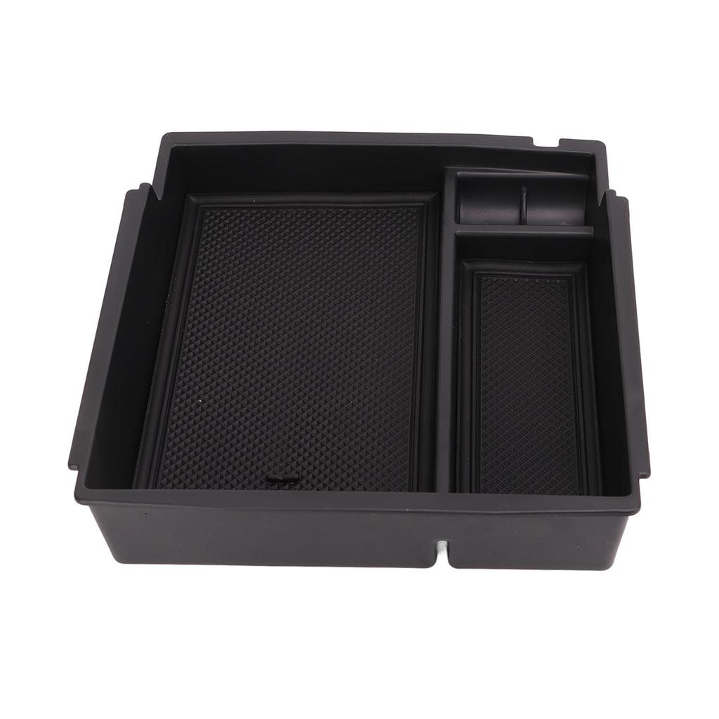 Center Console Organizer Tray Black Central Armrest Storage Box Replacement for Ford Bronco 2021 2022