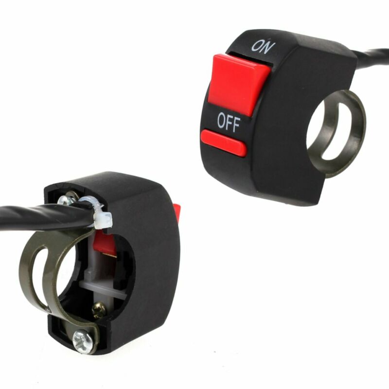 2Pcs 30W U2 Motorcycle LED Fog Lights Waterproof Metal Motorbike Driving Headlight High/Low Beam With Switch