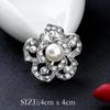 Spilla Corona di Perle e Strass di Cristallo Coreano - Spilla Versatile per Sciarpe da Donna con Spedizione Gratuita