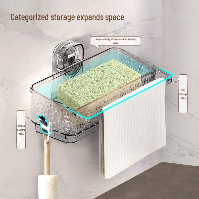 Wutuo Suction Cup Bathroom Shelf