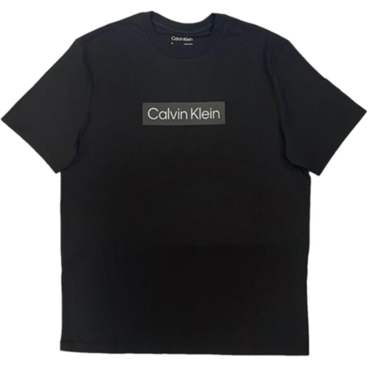 

Calvin Klein Comfortable Casual Letter Logo Versatile Round Neck Short Sleeve T-Shirt Men Tops Black 40QM853-001 M