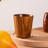 Japanese Style Wooden Cup with Handle - Large Belly for Beer, Coffee, Yogurt, Dessert, or Water