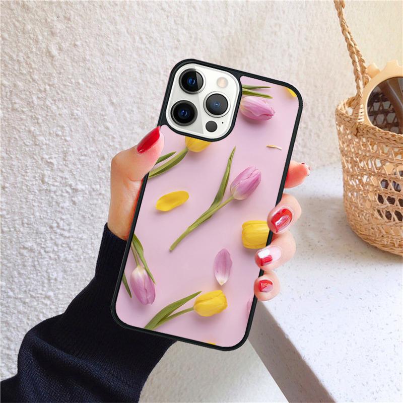 Aesthetics Flowers Soft Phone Case Cover For iPhone 17 Air 16 15 14 12 13 Pro Max Plus Coque Shell Fundas
