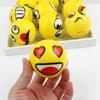 6PCS 6.3cm Facial Expression Foam Ball PU Extrusion Pressure Ball Outdoor Sports Decompression Toy Wrist Sports Children's Toy