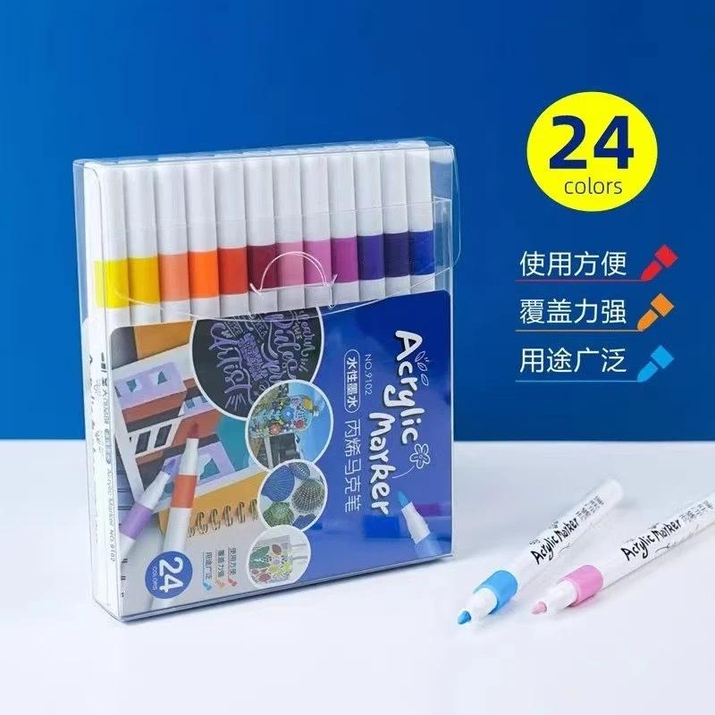Acrylic Water-Based Marker, Primary School Art Watercolor Pen, Colorless And Stackable Children'S Drawing Color Pen