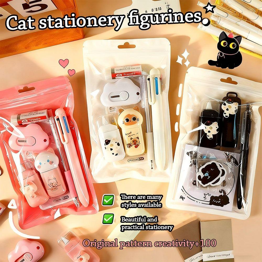 Lernmaterialien Kugelschreiber Lernset Radiergummi Anzug Cartoon Korrekturband Geschenk zum Schulanfang