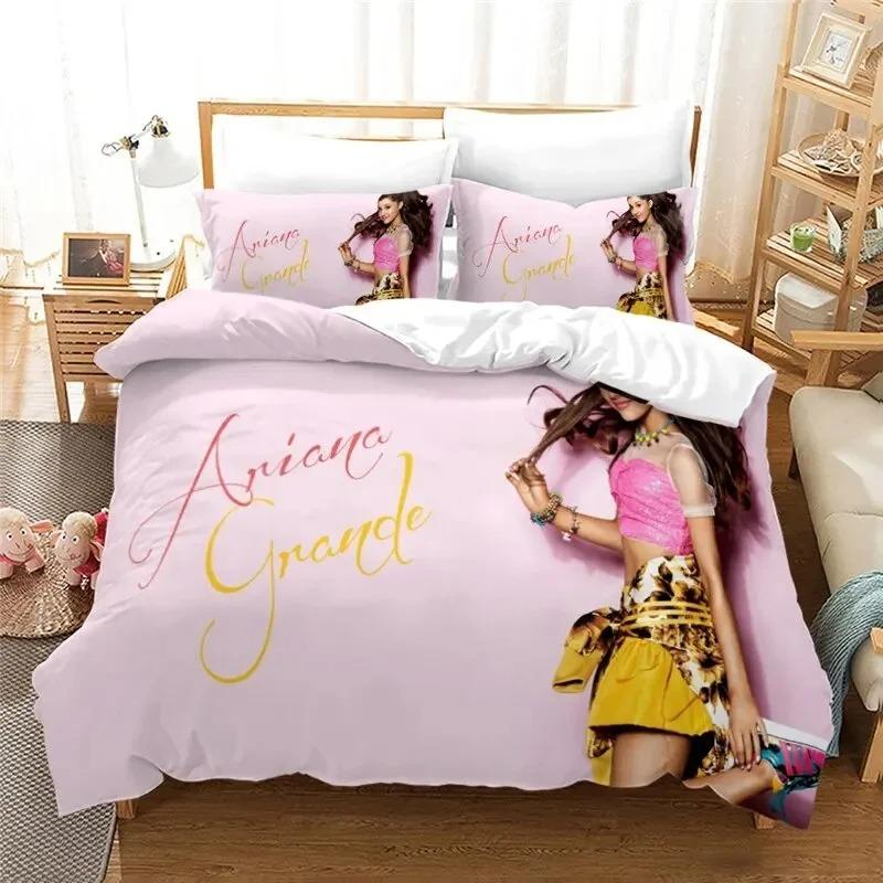 Ariana Grande Fashion Pop Singer Bedding Set Bedroom Soft Modern Bedspreads Comefortable Kids Duvet Cover Quilt Cover Pillowcase