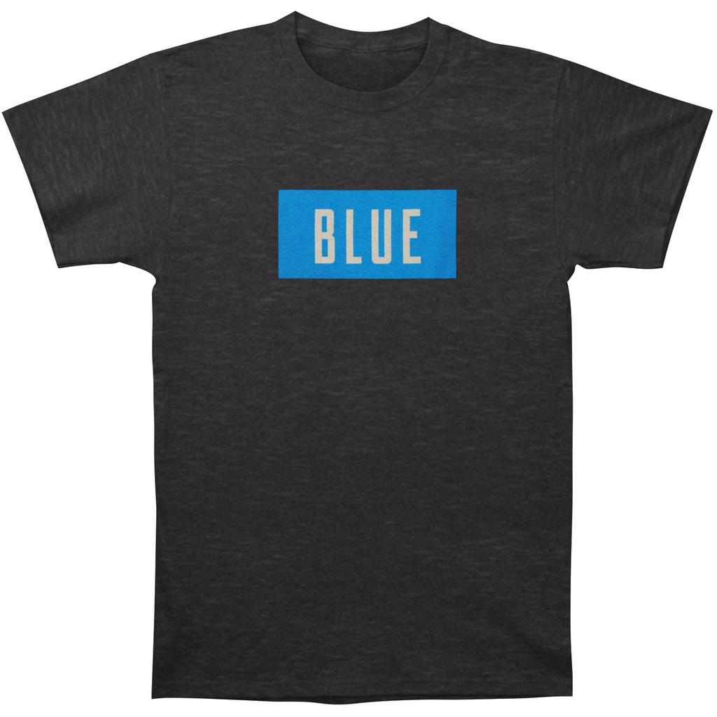 Rolling Stones Blue Box Text T-shirt Large Grey