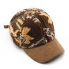 Hat Women's Autumn and Winter Color Matching Plush Camouflage Solid Color Baseball Cap Outdoor Travel Cold and Warm Cap