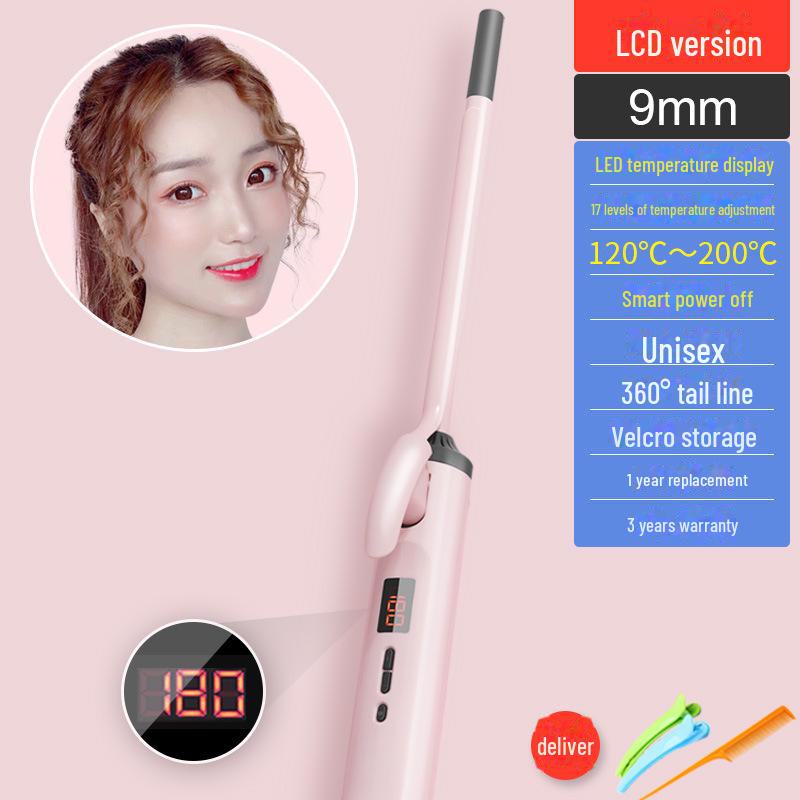 Ondulator de 9 mm pentru părul subțire al bărbaților și bucle scurte și strânse ale femeilor