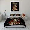 Evil Tattooed Rocker Design Bedding Duvet Cover Set Duvet Cover Pillowcases  (1*Duvet Cover 2*Pillowcases, Without Duvet Insert)