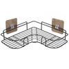 Punch-Free Bathroom Corner Shower Shelf - Wall-Mounted Storage for Kitchen & Bath