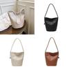 Pu Color Solid Water Bucket Bag Large Capacity Daily Street Fashion Bags Travel