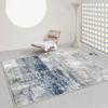 Ink Wash Abstract Carpet for Living Room Minimalism Decoration Large Area Antiskid Rugs Bedroom Bedside Washable Plush Mat Soft