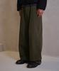 Daibeuin Washed Loosed Wide Cotton Pants (Khaki)