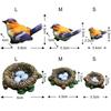 Tuinbeelden Tuinornament Hars Vogelornament Dierenstandbeeld DIY Sculptuur Boomdecor Buitendecor Tuinornament
