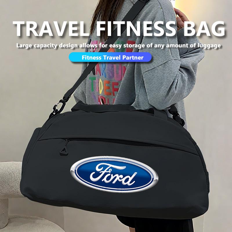AKP1 Car Logo Sports Fitness Large Capacity Portable Storage Bag For Ford Mk2 Mk3 Ranger Mondeo Mk4 S-MAX Kuga Mustang Fusion