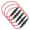 5x Inline Fuse Holder Automobile Accessories Waterproof 18 Gauge AWG Wire for Marine Vans Trucks Standard Car Fuse Boats Fuel System Fittings7