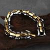 Bracciale Vichingo Vintage Acciaio Inossidabile Uomo Biker Drago Nordico Amuleto di Odino Ouroboros Gioielli Regalo per Lui