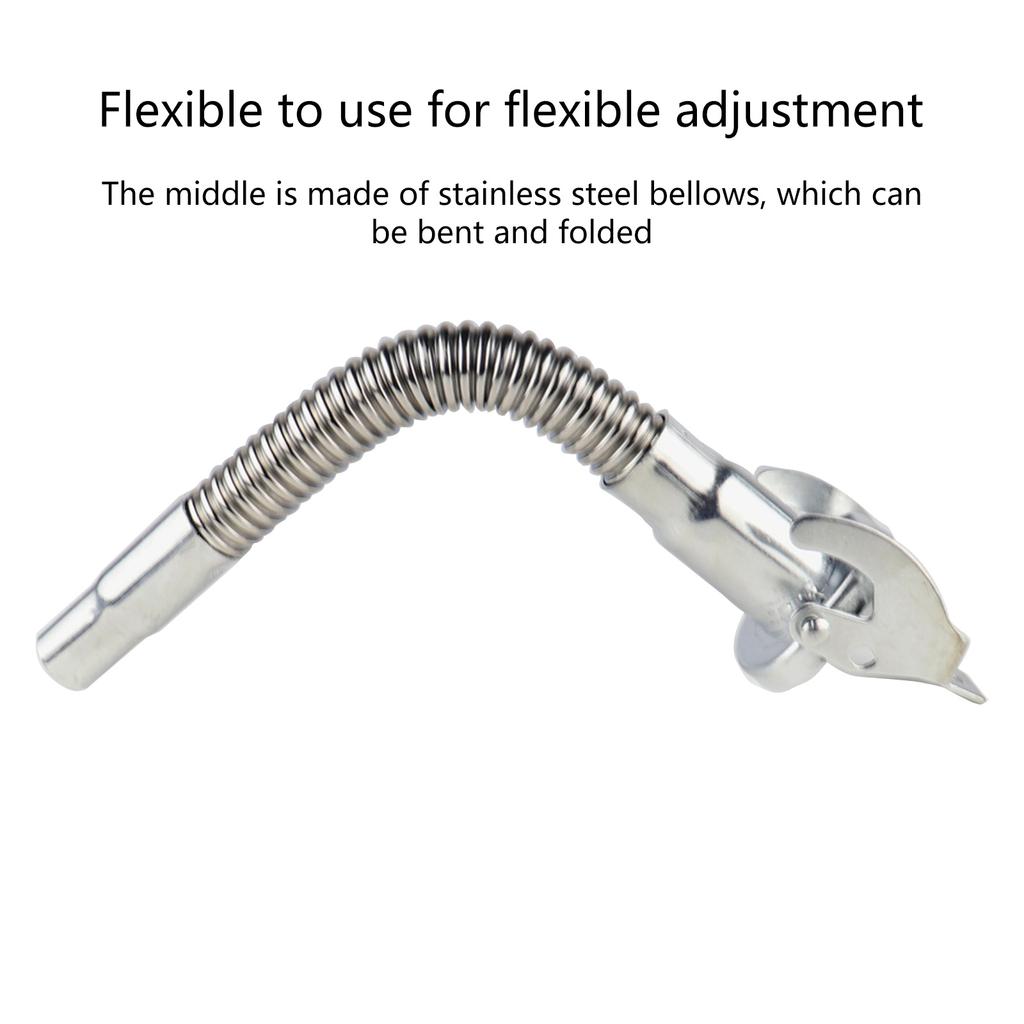 Universal Gases Can Spout Replacement, Metal Gas Can Nozzle Flexible Jerry Can Pouring Spout Nozzle 1, 2, 5 Gallon