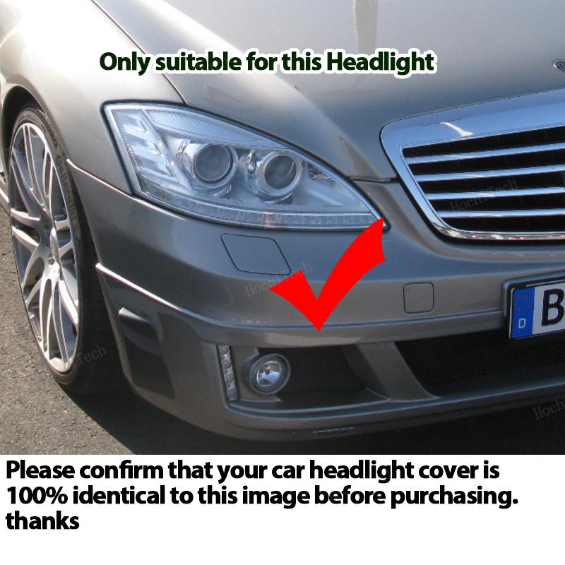 For Mercedes-Benz W221 S Class Facelift 2009-2013 S280 S350 S430 S500 S600 Housing Front Headlights Lens Shell Glass Lampcover