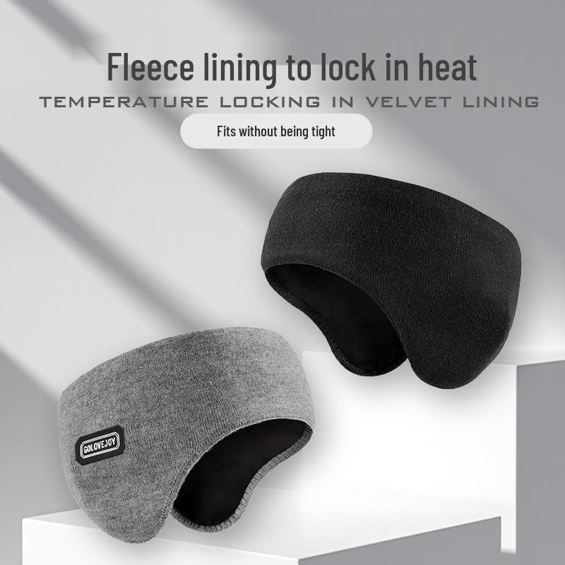 Herren Fleecegefütterte Ohrenwärmer & Stirnband: Winter Winddichte Ohrenwärmer zum Radfahren