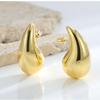 Trending 3D Water Drop Metal Earrings: Chic, Unique Design with a High-End, Sophisticated Style