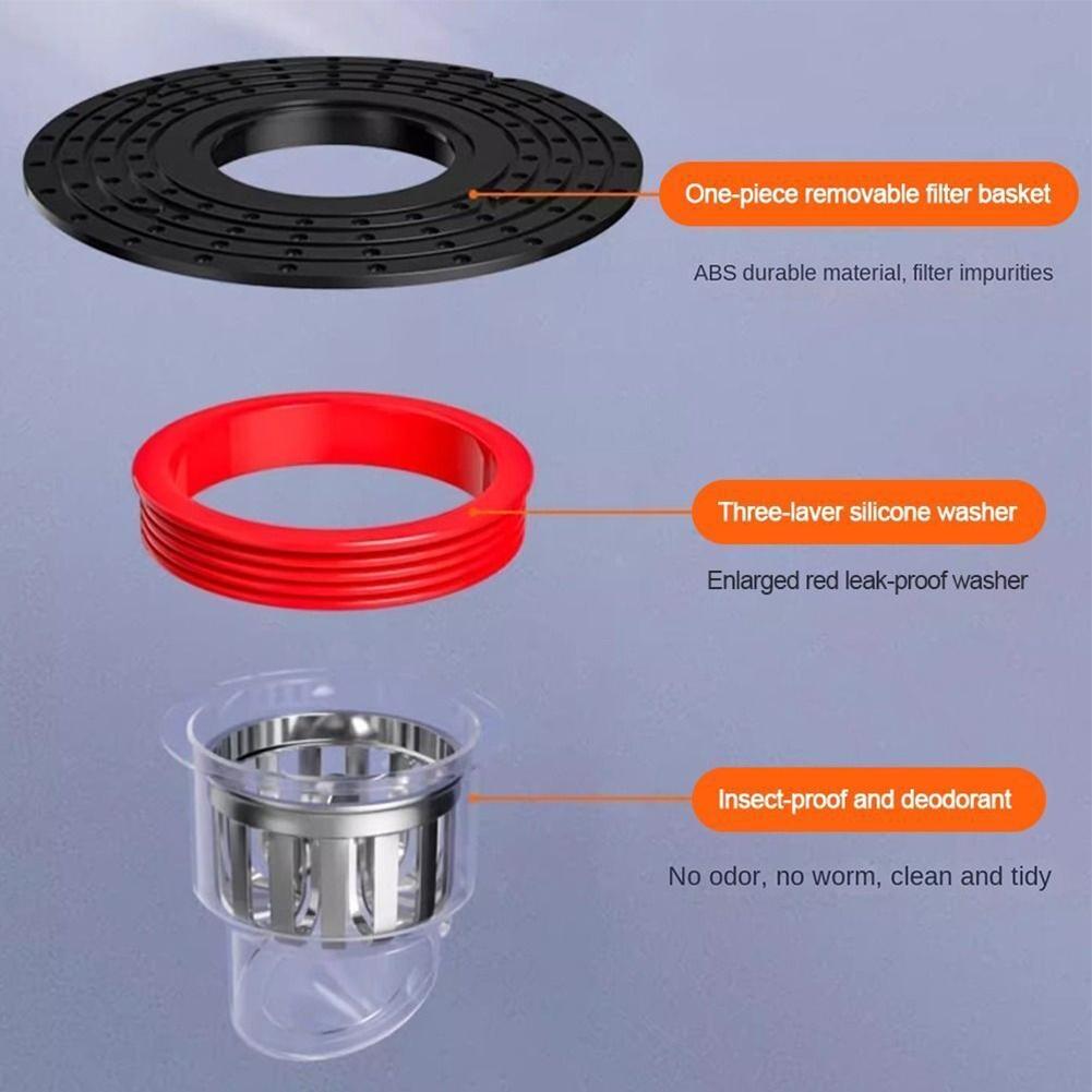 Floor Drain Cores Black Effective Prevent Sewer Flies