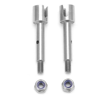 Copo do Eixo Traseiro Aço Inoxidável Eixos Leves Adaptador com Porcas para Carro RC Losi MiniT 2.0 1 18