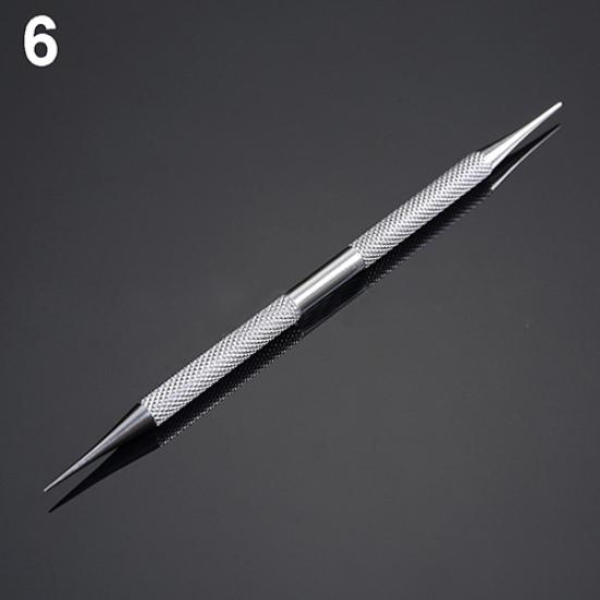 Non-Slip Stainless Steel Pimple Popper Acne Blackhead Removal Needle Tool Silver