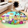 Numberblocks Printed Round Rug Carpet Chair Rug Area Rug Entryway Doormats,for Office Chair Living Room Bedroom Kitchen Room.