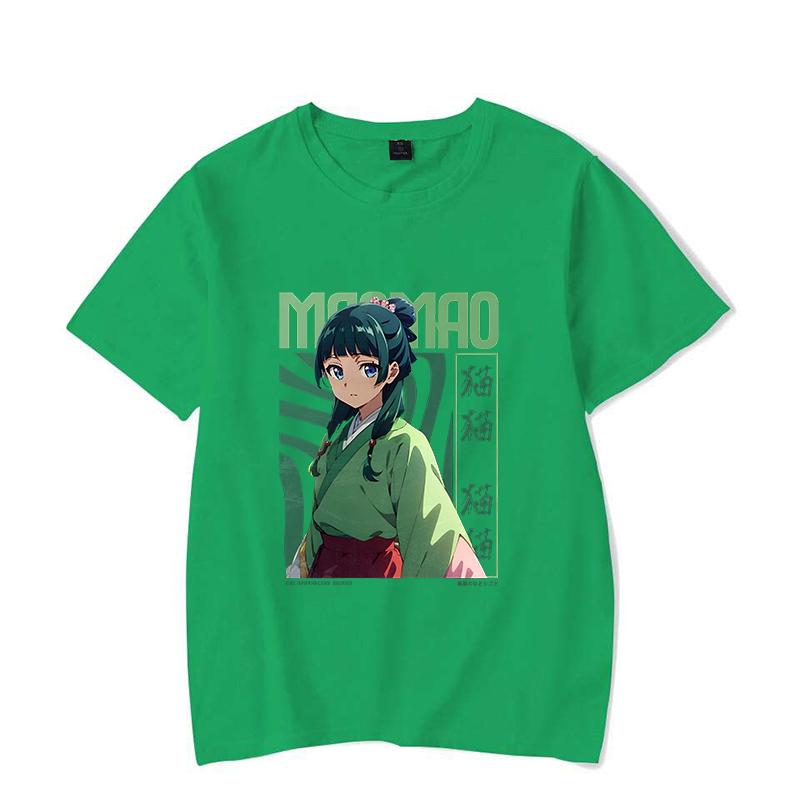 New Anime The Apothecary Diaries Maomao Print T-shirt Women Men Summer Casual Funny Short Sleeve Shirt Fashion Loose Tops