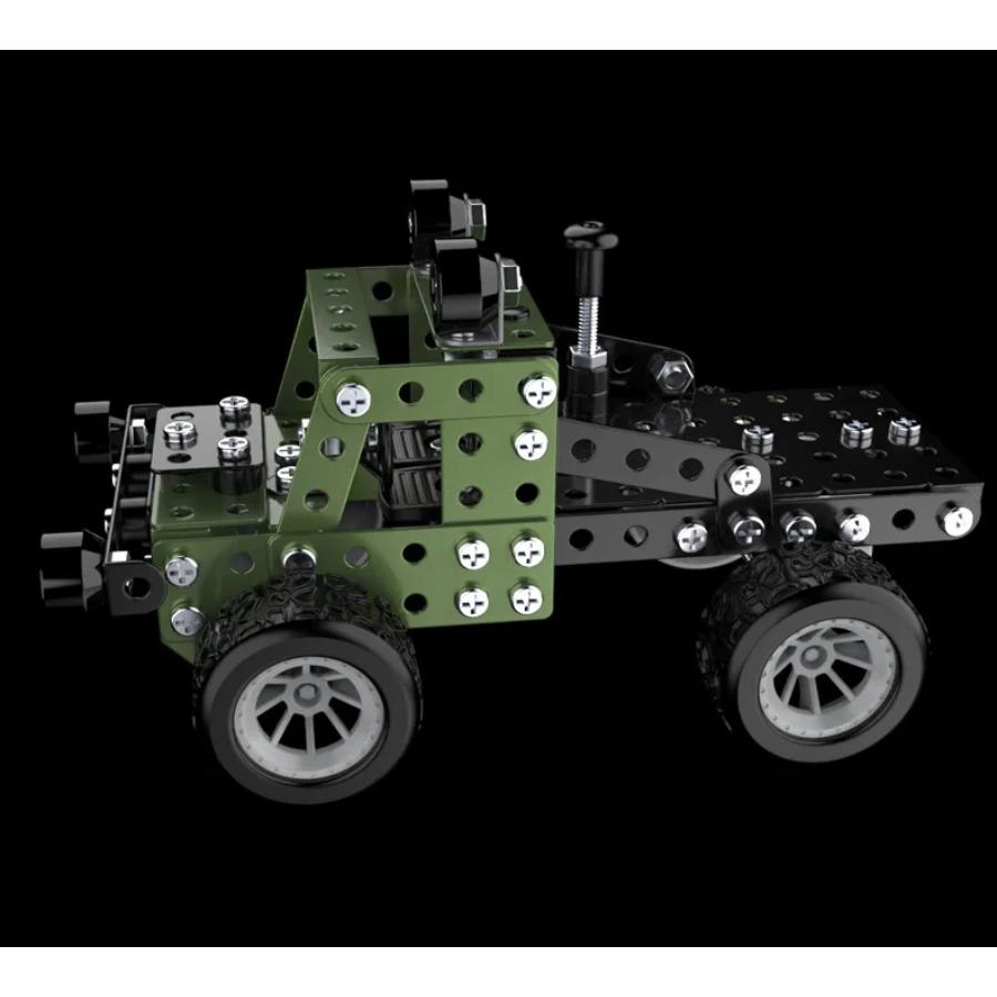 2 pcs Building Sets Stem Assembly Metal 3-D Puzzle Off-Road Model Car Building Kit Construction Set Toys Parent-Child Interaction Toys