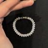 European and American style heart-shaped Roman diamond crystal bracelet for women, new summer light luxury niche high-end jewelry