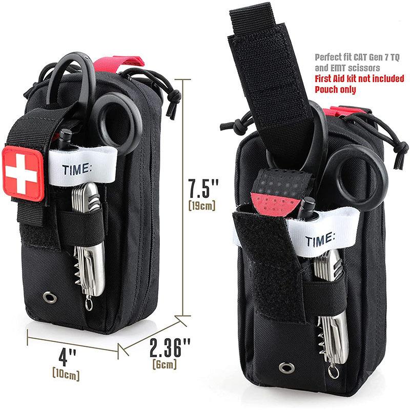 Molle First Aid Edc Bag Emt Emergency Bandage Tourniquet Scissors Emergency Kit Life Saving Bag