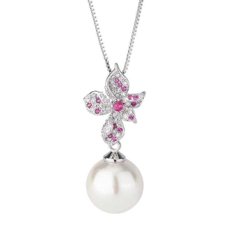 Pearl necklace niche light luxury high-end temperament summer versatile suit pendant earrings women's fashion