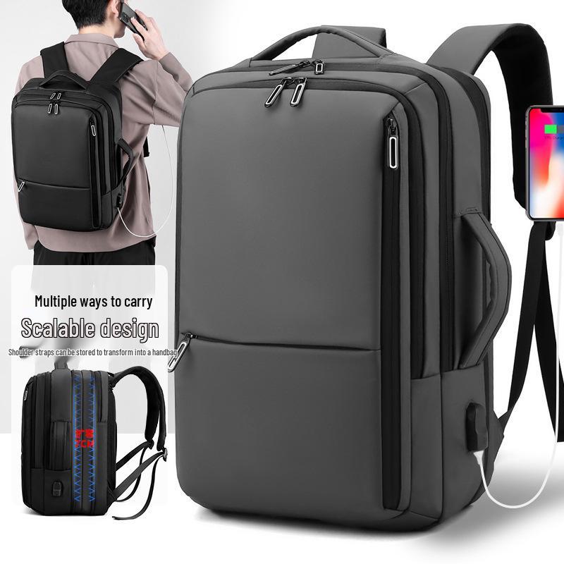 Men's Large Capacity Commuter Backpack for Business and Travel
