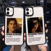 Carcasă de Telefon The Vampire Diaries Damon Pentru iPhone 13 14 Pro MAX 11 12 15 XS X XR 8 16Plus Show TV Fierbinte Carcasă Dură Rezistentă la Șocuri Fundas